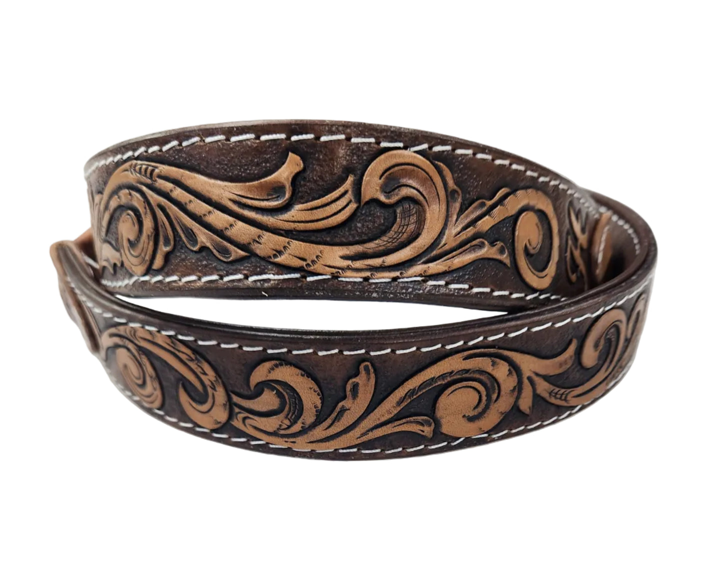 Custom Tooled Leather Camera Strap