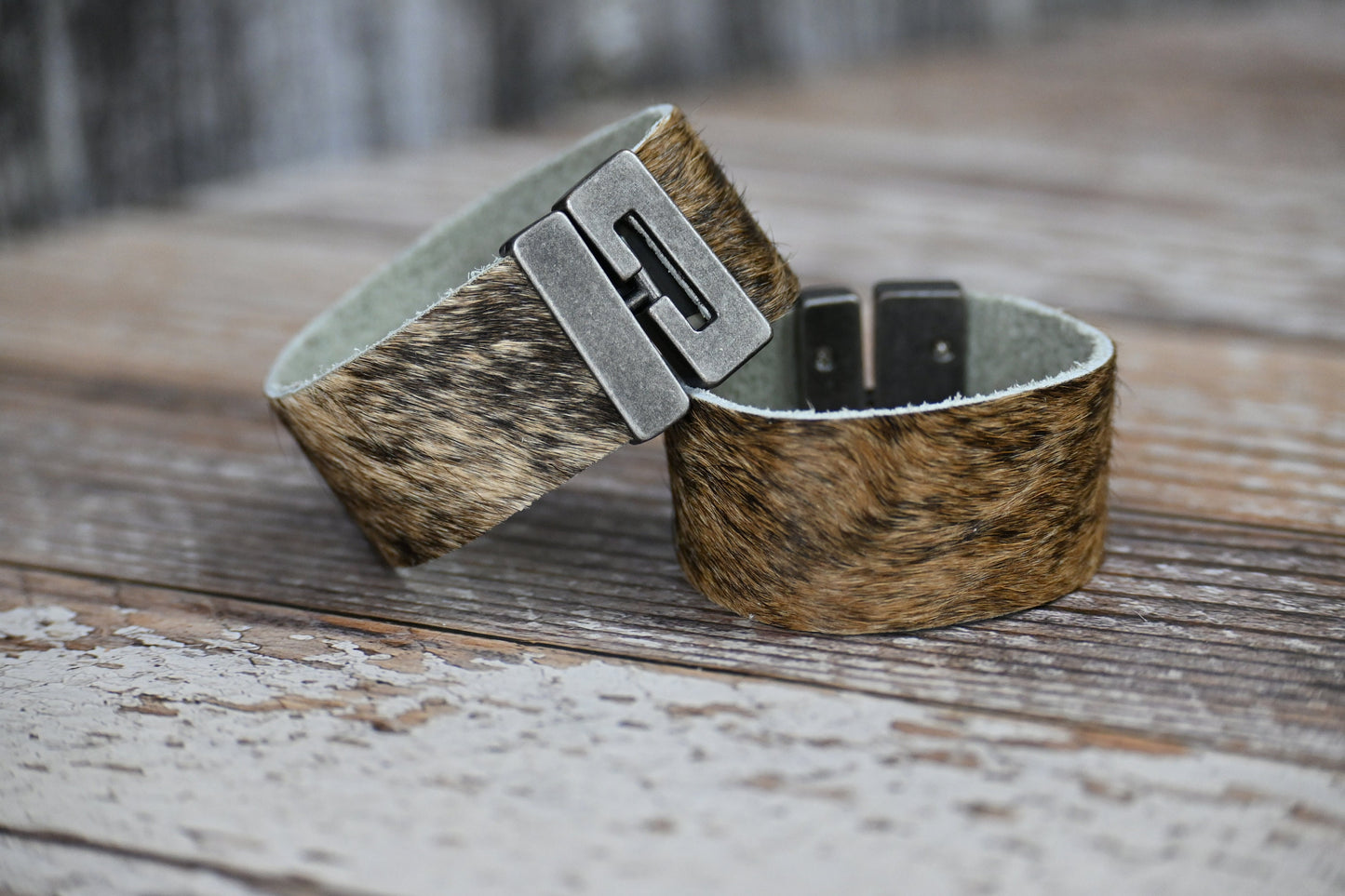 Genuine Cowhide Cuff Bracelet