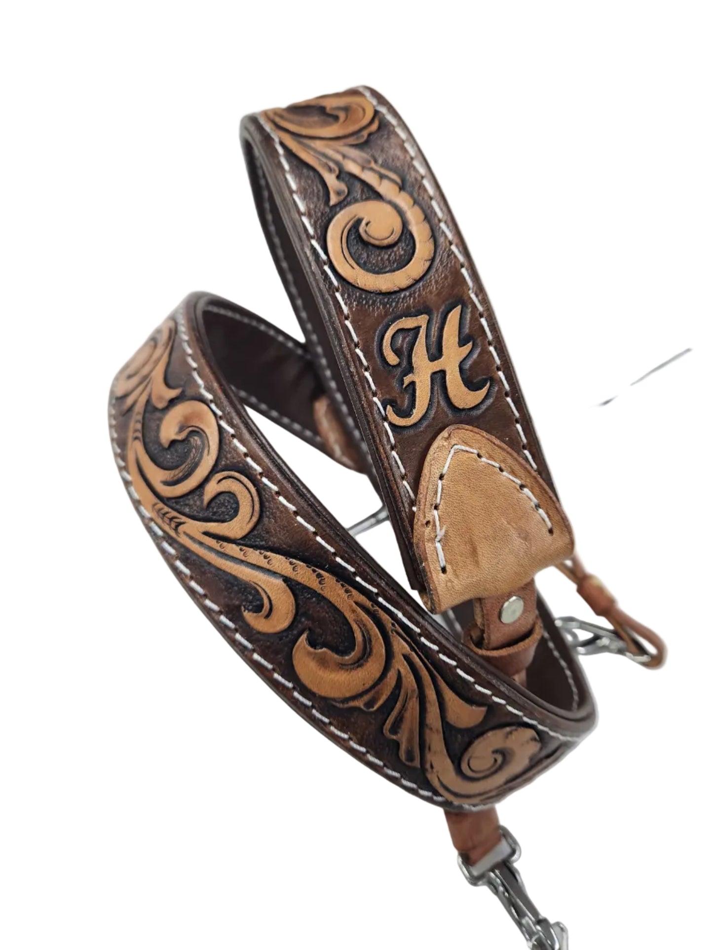 Custom Tooled Leather Camera Strap