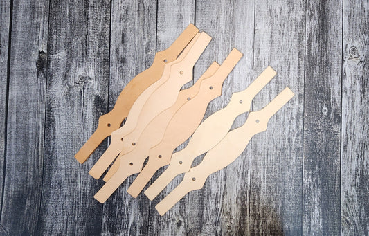 Cull Diamond Halter Cheek Tack Blanks (pair)