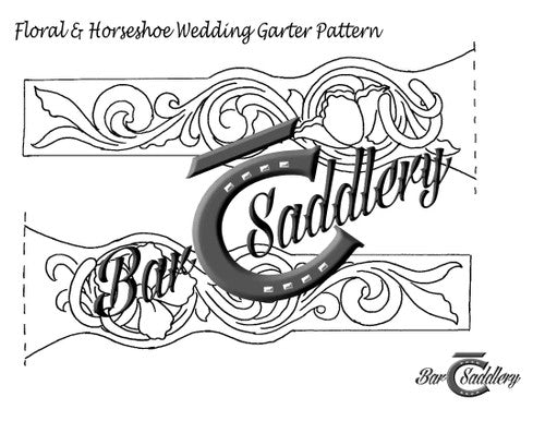 Wedding Garter Leather Tooling Pattern (Download)