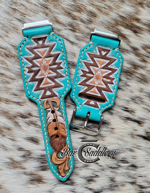 Custom Design Tooled Leather Watch Band – Bar C Saddlery