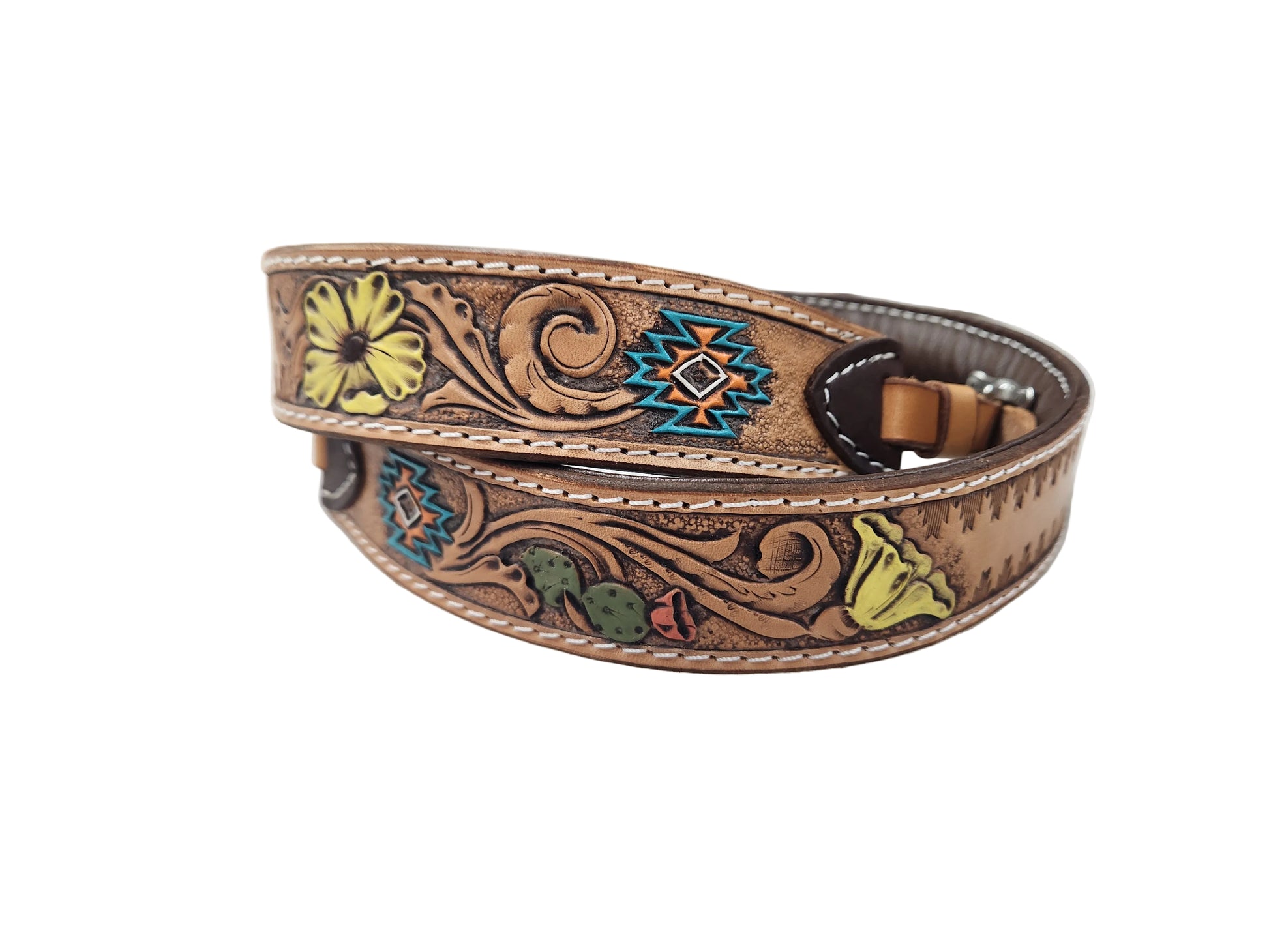 Hand Tooled Custom Leather Camera Strap