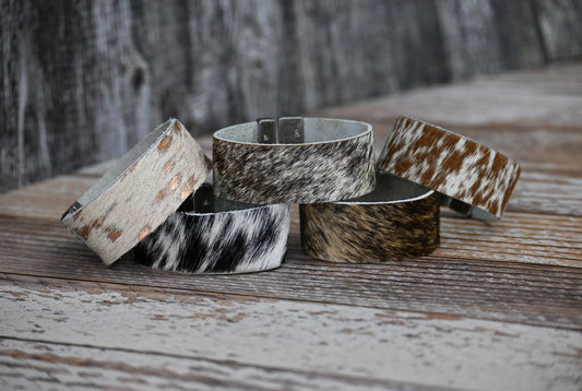 Genuine Cowhide Cuff Bracelet