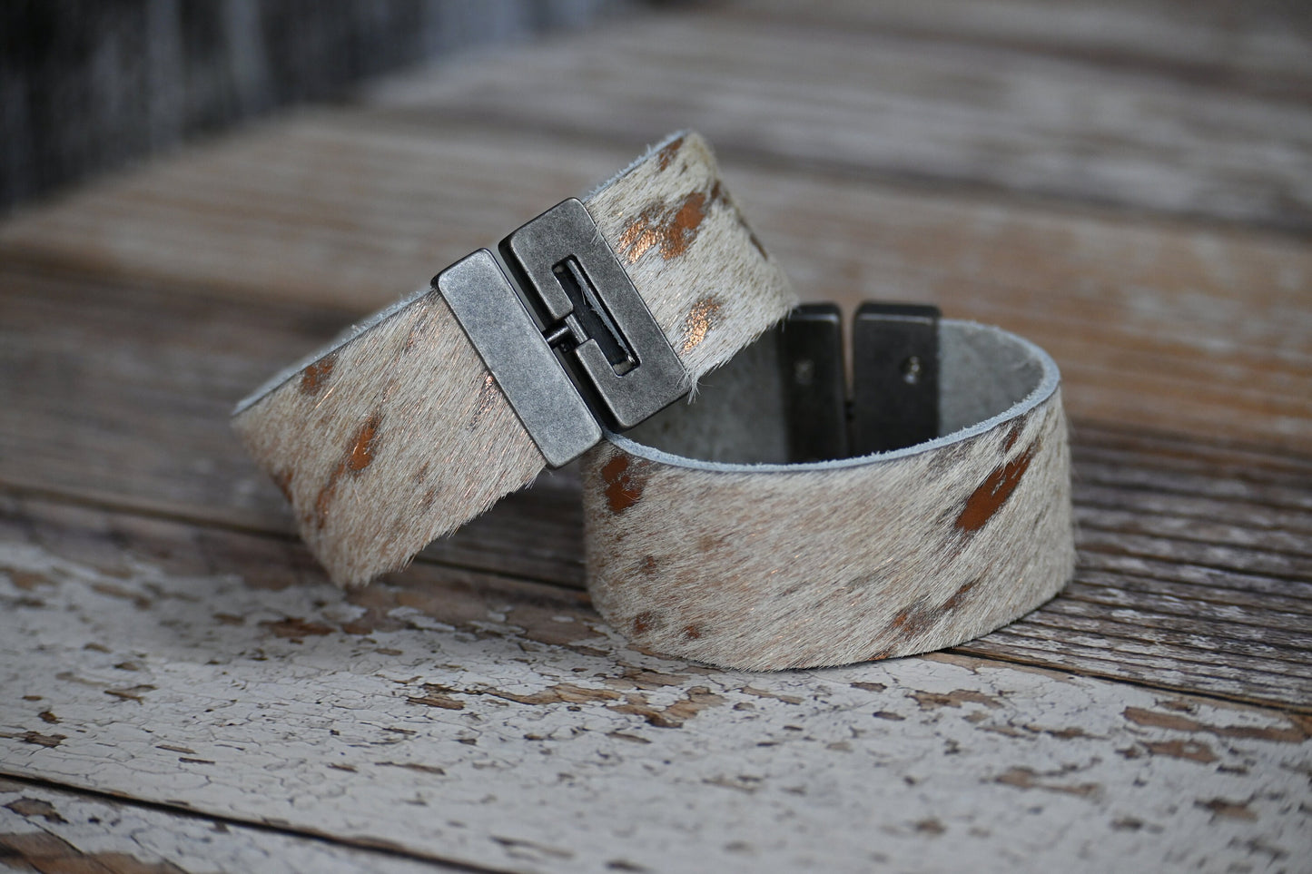 Genuine Cowhide Cuff Bracelet